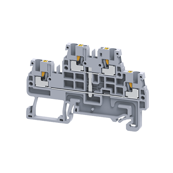 Картинка Клемма 2х-ярусная push-in OptiClip CPDL-2,5-2L-I-S-серый КЭАЗ от сайта Keaz-ural