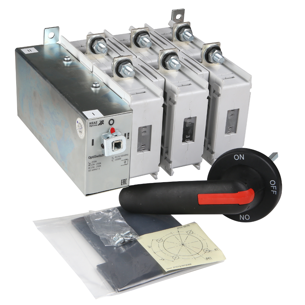 Картинка Переключатель нагрузки OptiSwitch DI-C2-250-3P КЭАЗ от сайта Keaz-ural