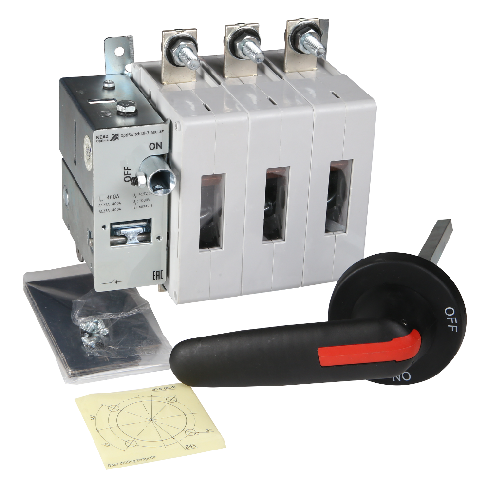 Картинка Переключатель нагрузки OptiSwitch DI-C3-400-3P КЭАЗ от сайта Keaz-ural