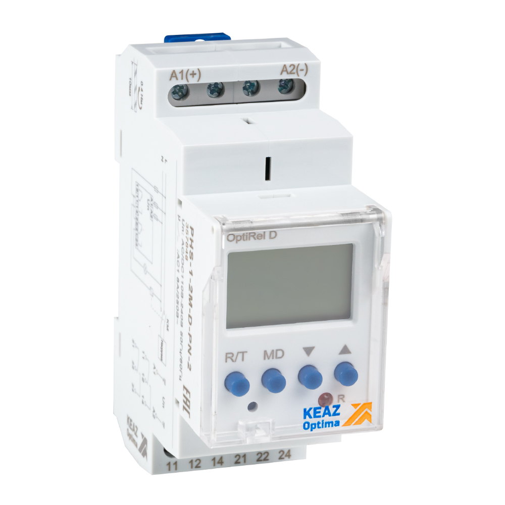 Картинка Реле контроля напряжения OptiRel D PHS-1-2M-D-PN-2 цифровое 1Ф 2СО КЭАЗ от сайта Keaz-ural