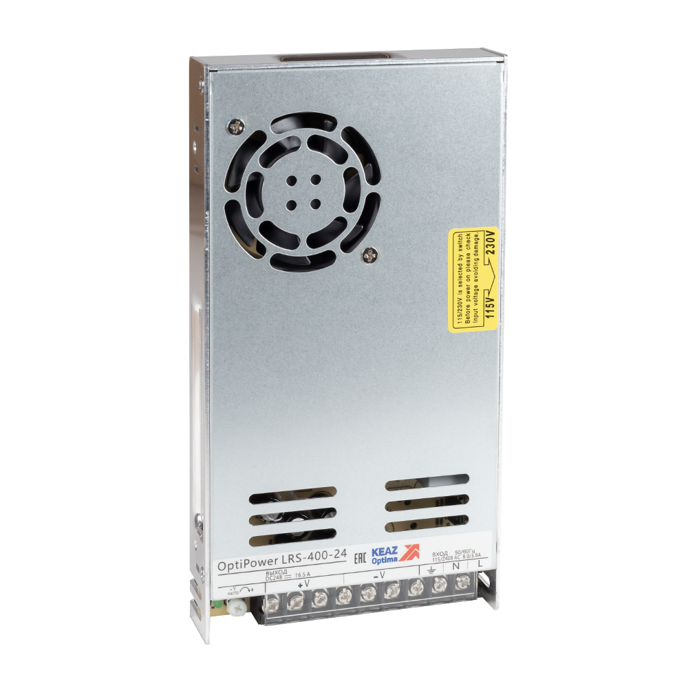Картинка Блок питания панельный OptiPower LRS 400-24 16.6A КЭАЗ от сайта Keaz-ural