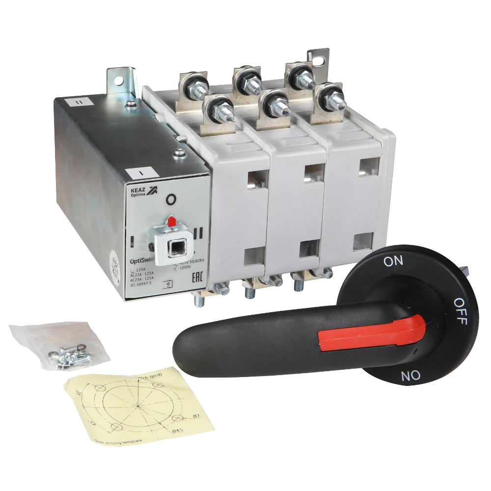 Картинка Переключатель нагрузки OptiSwitch DI-C1-125-3P КЭАЗ от сайта Keaz-ural