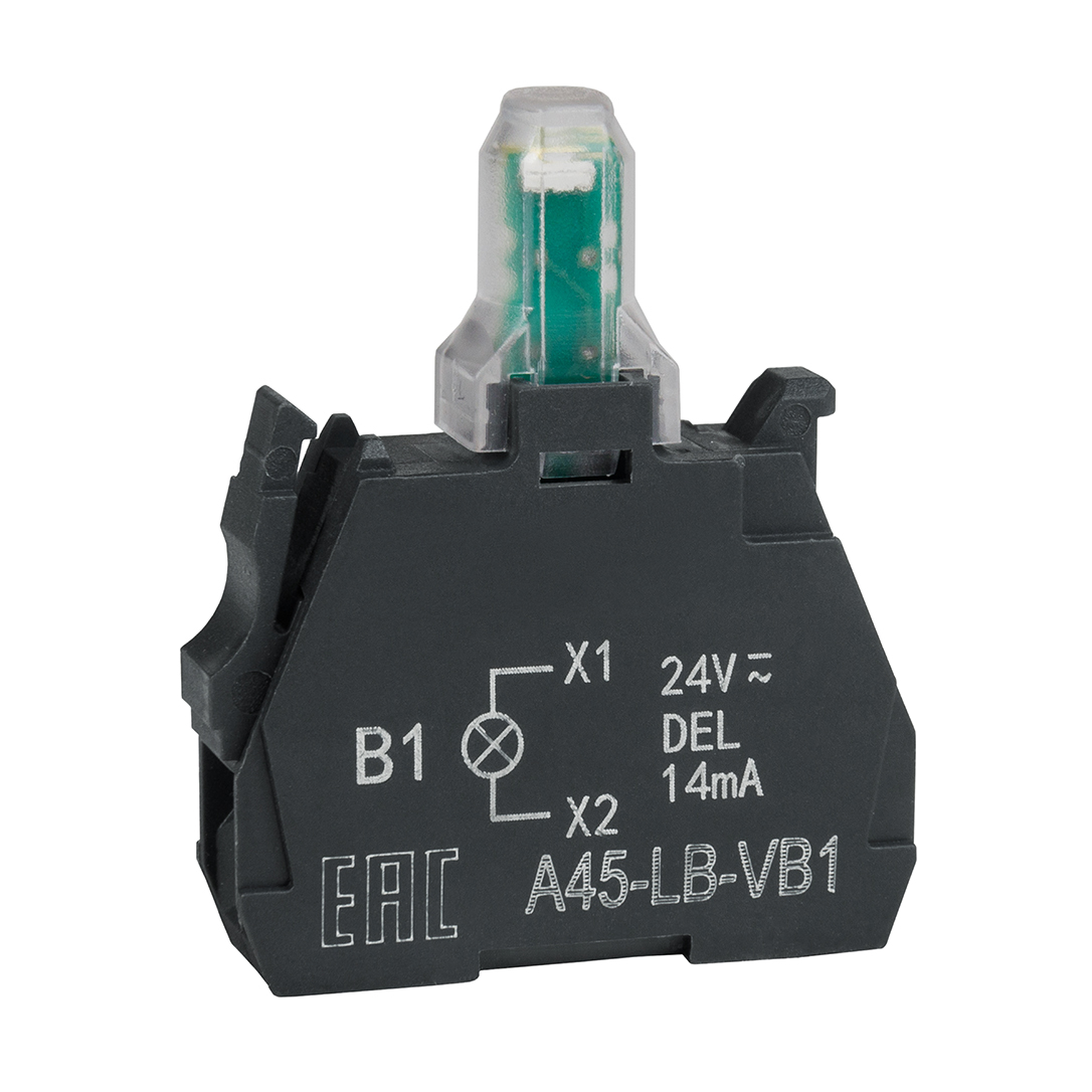 Картинка Световой блок OptiSignal D22 A45-LB-VB1 белый 24VACDC ZBVB1 КЭАЗ от сайта Keaz-ural