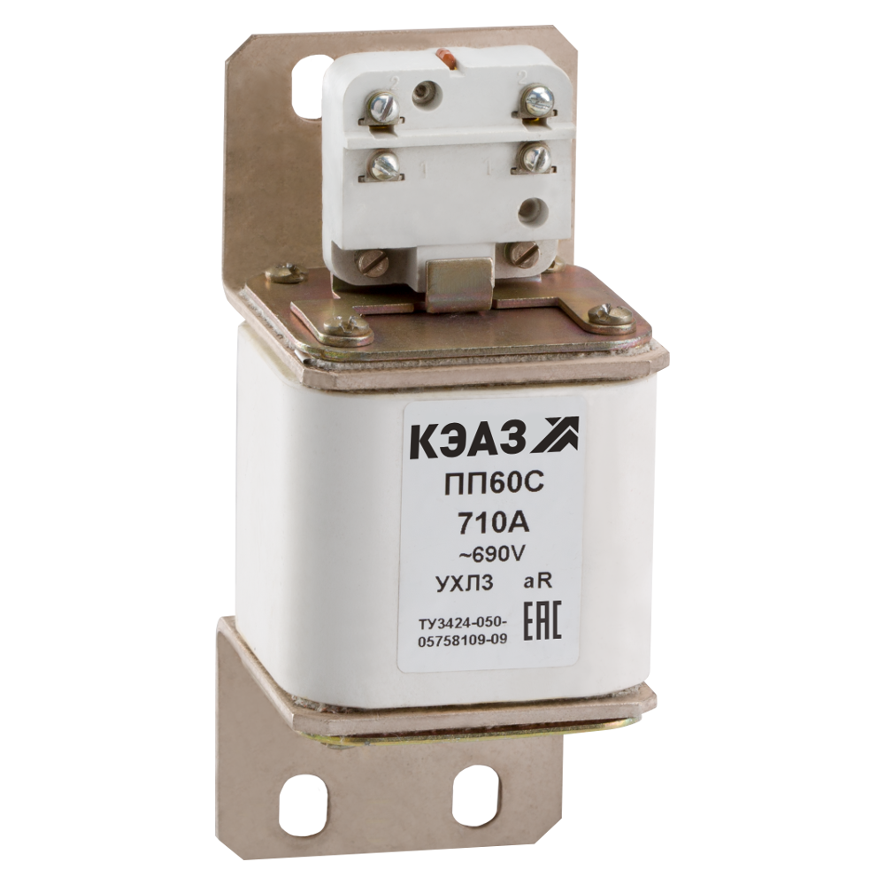 Картинка Предохранитель ПП60С-38Г1-500А-УХЛ3-КЭАЗ КЭАЗ от сайта Keaz-ural