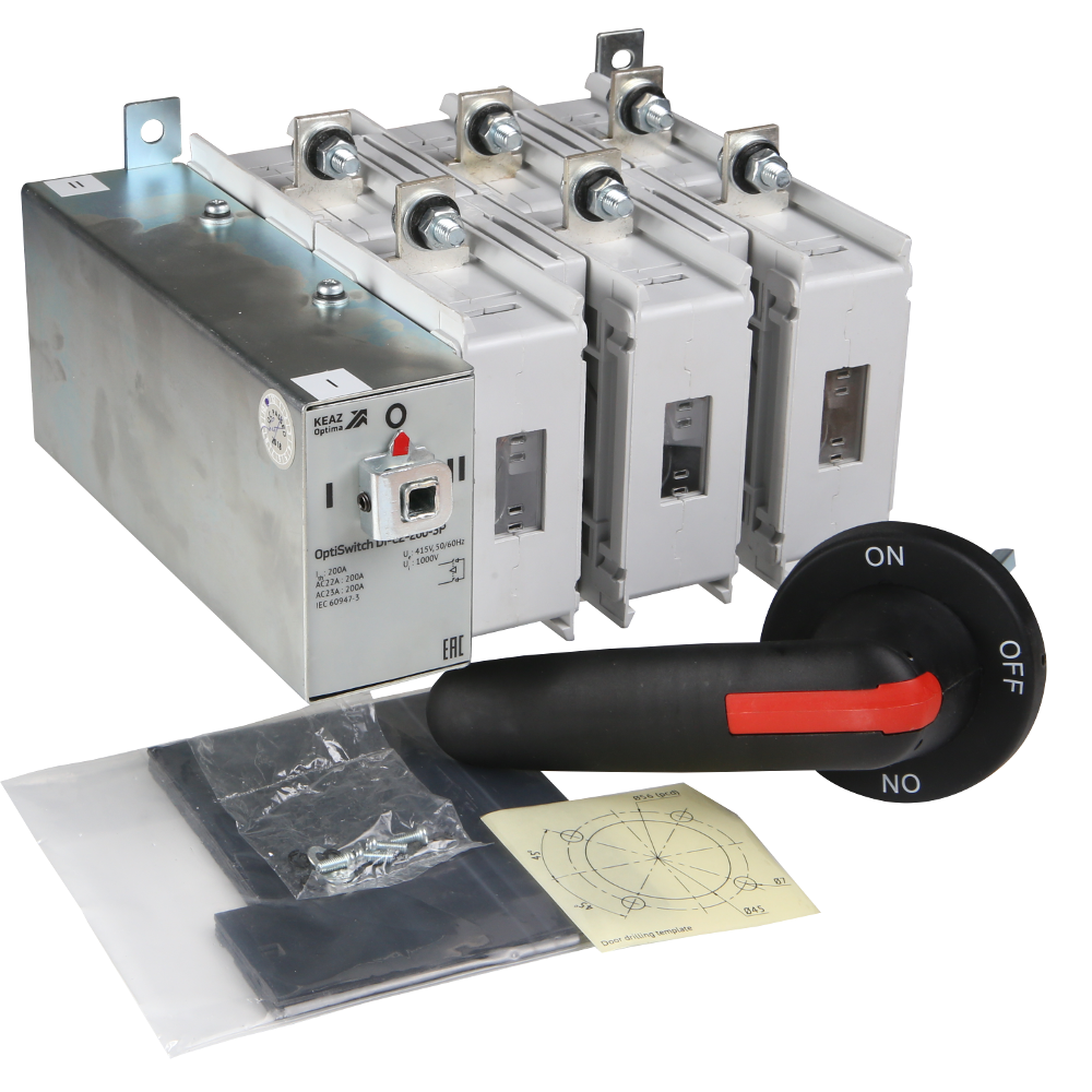 Картинка Переключатель нагрузки OptiSwitch DI-C2-200-3P КЭАЗ от сайта Keaz-ural