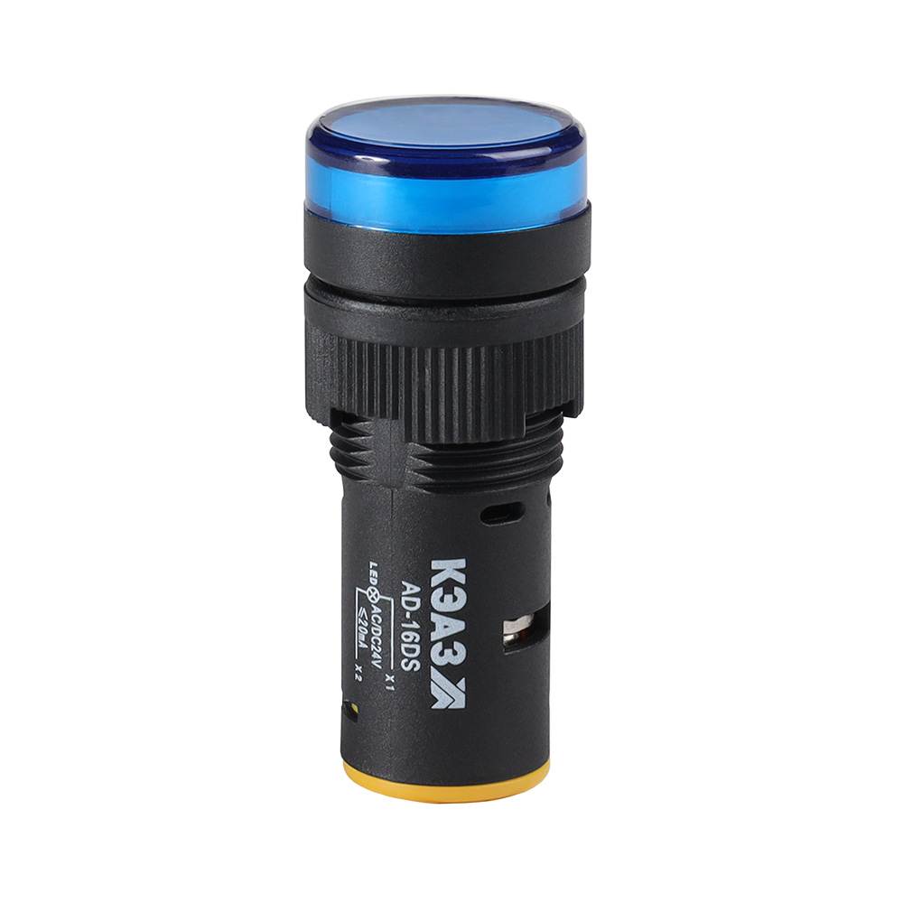 Картинка Лампа AD16DS(LED) матрица D16мм синий 220В DC-КЭАЗ КЭАЗ от сайта Keaz-ural